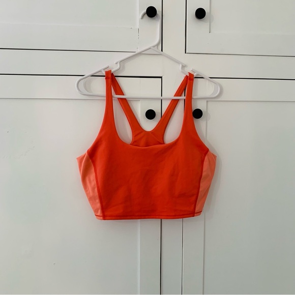 All In Motion Two Tone Orange Racerback Sport Bra Size Large - Picture 1 of 7